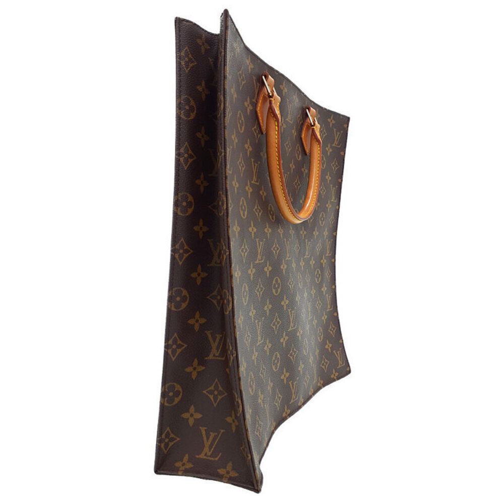 Louis Vuitton Monogram Leather Brown Sac Plat Tote Bag - Picture 2 of 8